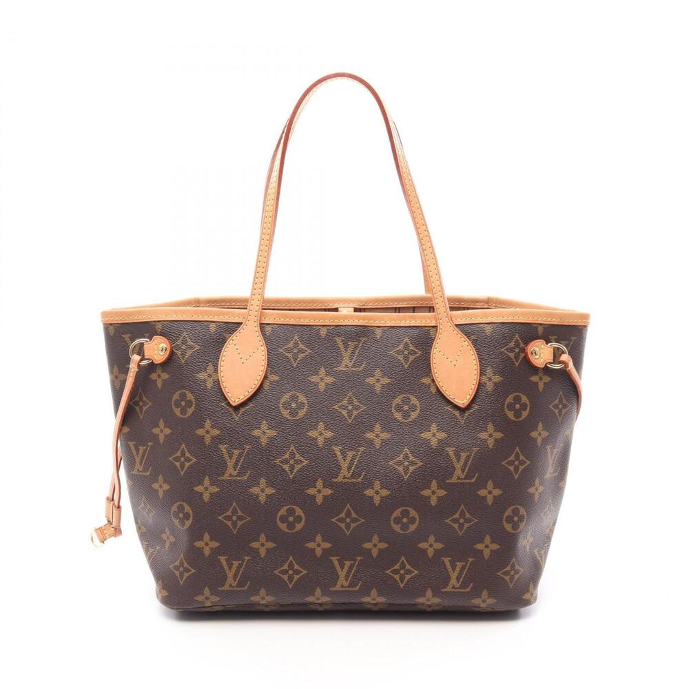 Louis Vuitton Neverfull PM Tote Bag Handbag, Coated Canvas and Leather, Monog...